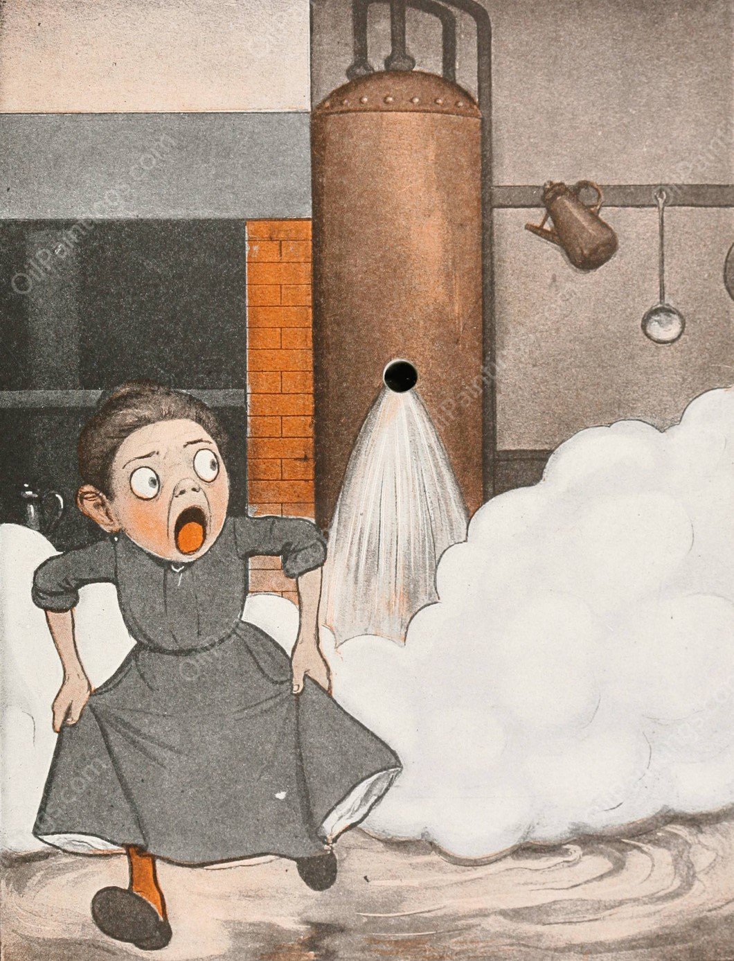 The Hole Book 02  by Peter Newell - Hand-Painted Oil Painting Reproduction