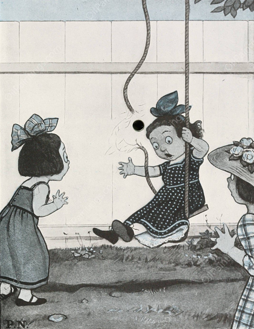 The Hole Book 03  by Peter Newell - Hand-Painted Oil Painting Reproduction