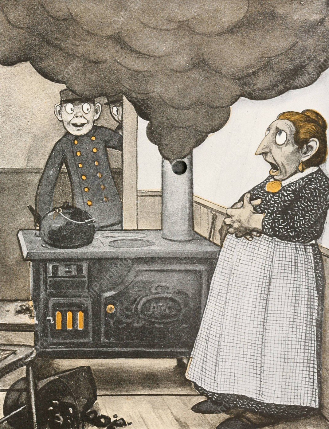 The Hole Book 17  by Peter Newell - Hand-Painted Oil Painting Reproduction