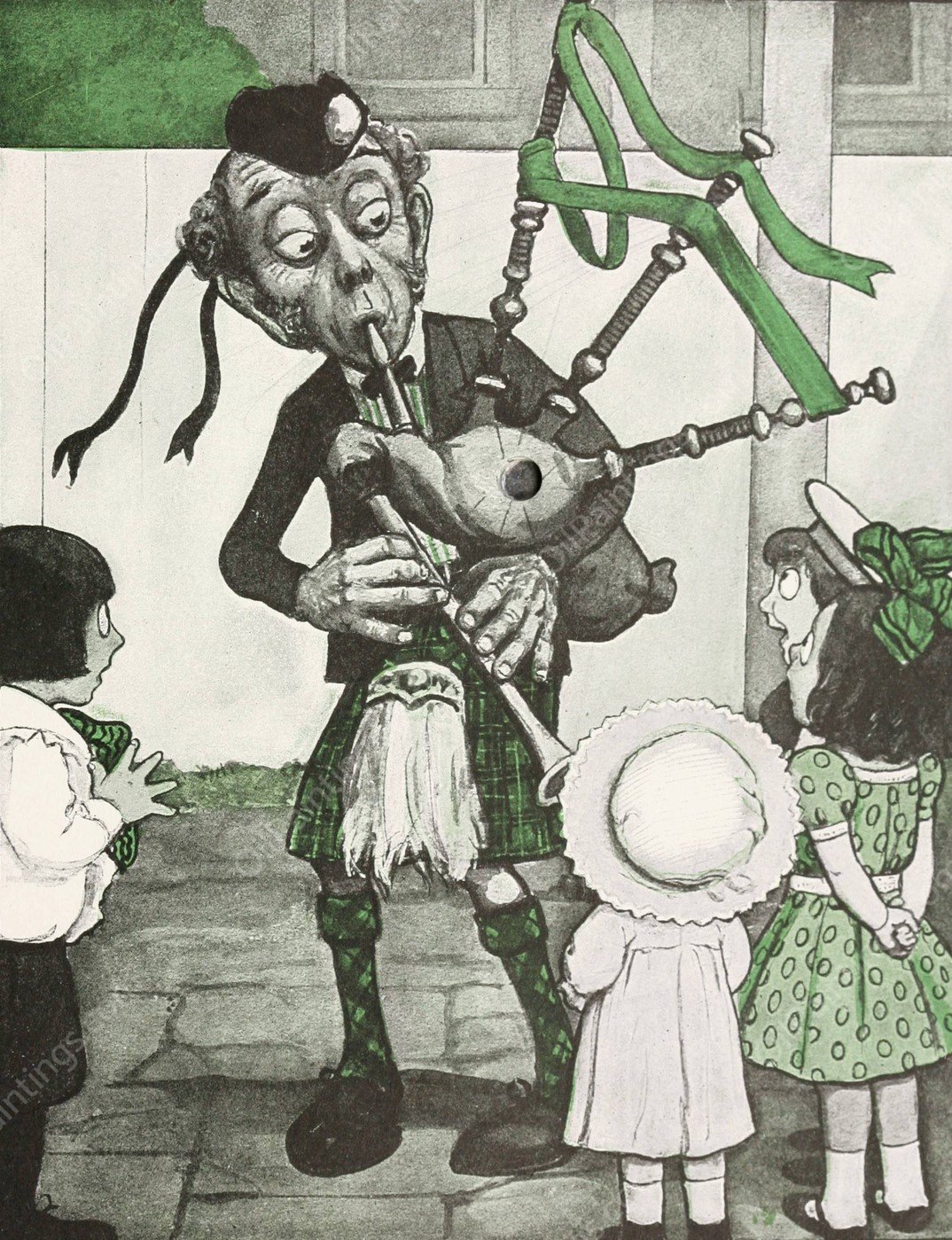 The Hole Book 20  by Peter Newell - Hand-Painted Oil Painting Reproduction