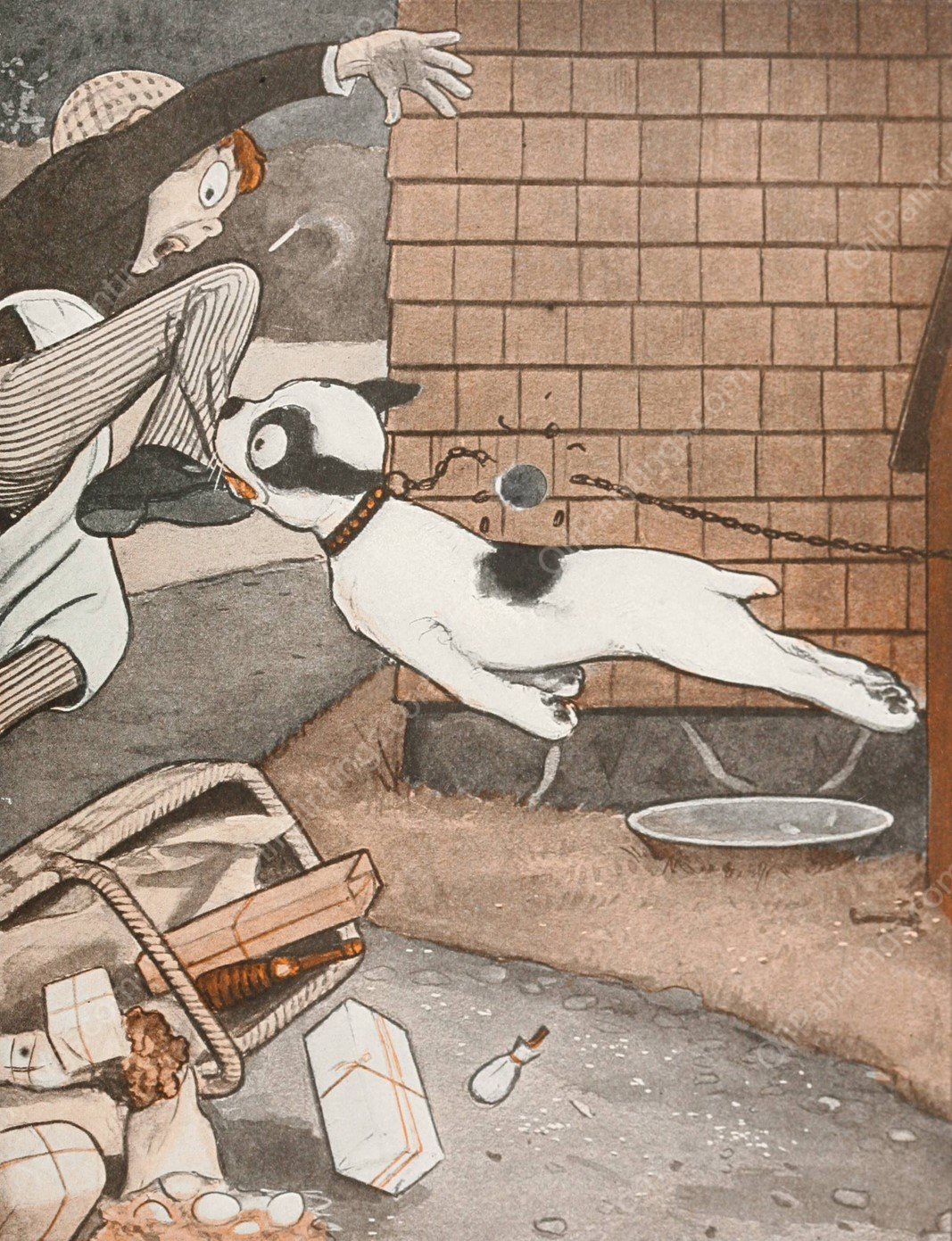 The Hole Book 23  by Peter Newell - Hand-Painted Oil Painting Reproduction