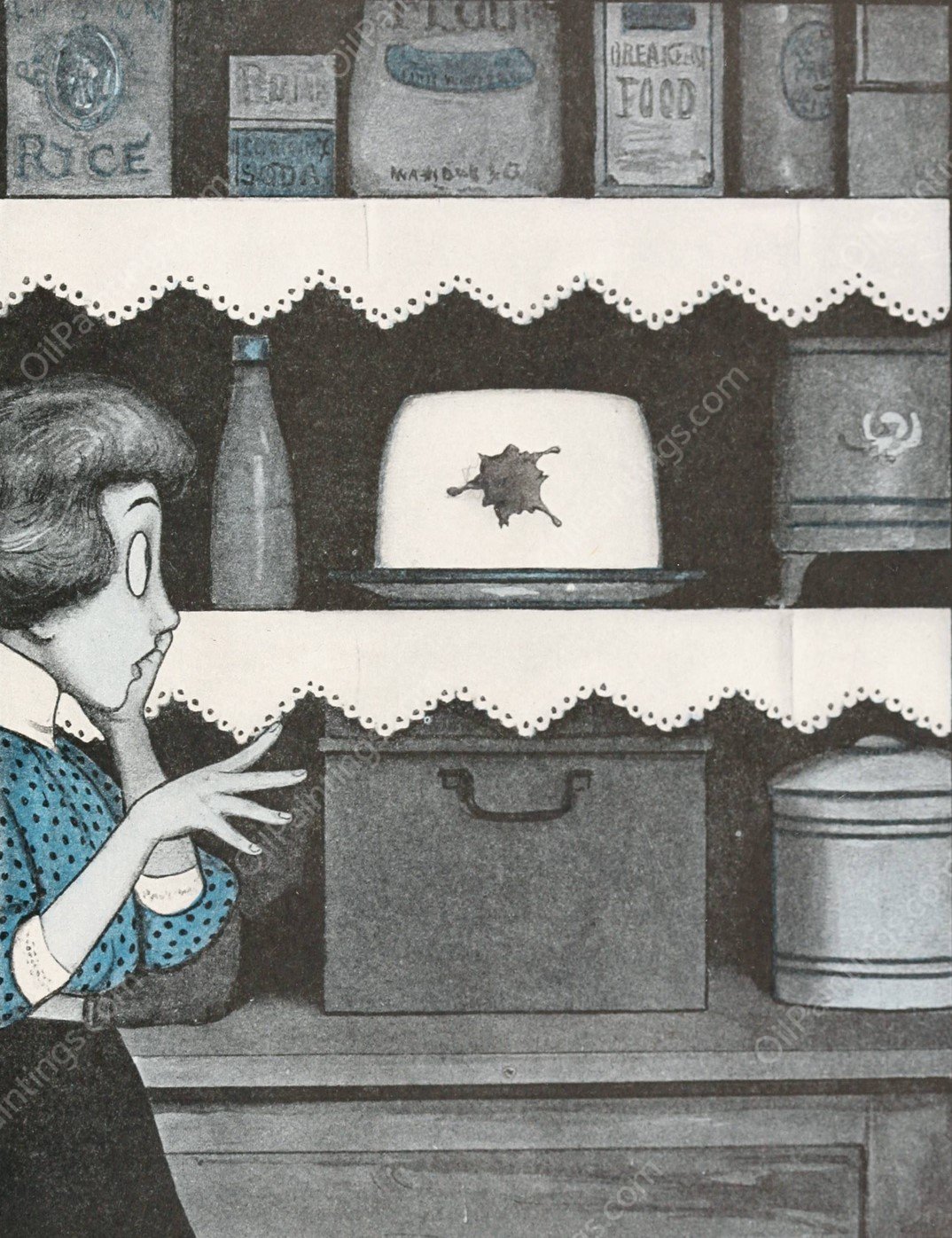 The Hole Book 24  by Peter Newell - Hand-Painted Oil Painting Reproduction