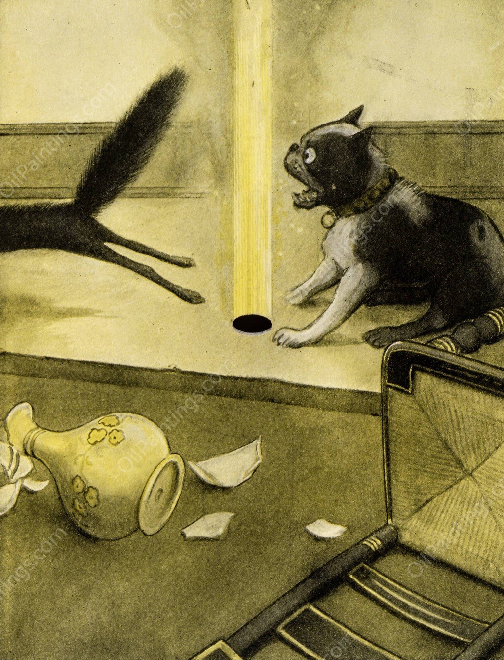 The Rocket Book 11  by Peter Newell - Hand-Painted Oil Painting Reproduction