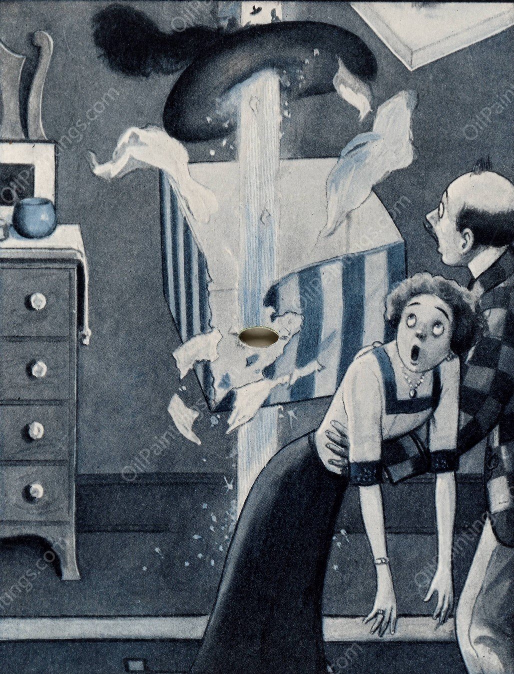 The Rocket Book 14  by Peter Newell - Hand-Painted Oil Painting Reproduction