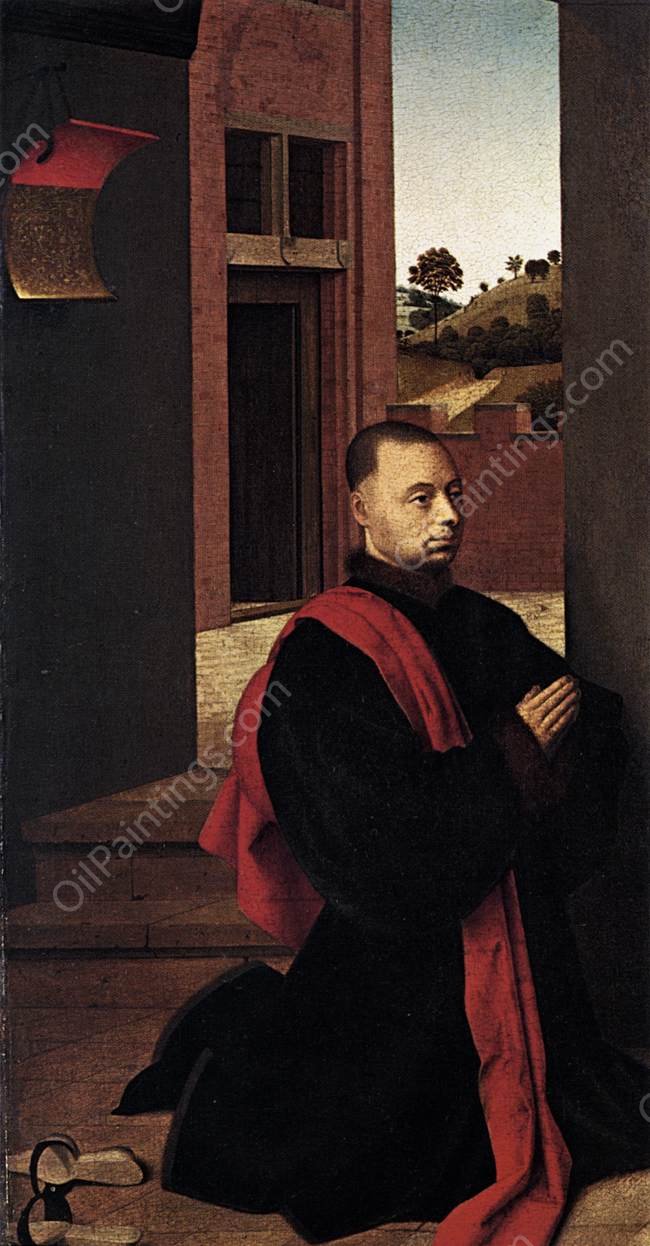 A Donator by Petrus Christus - Hand-Painted Oil Painting Reproduction