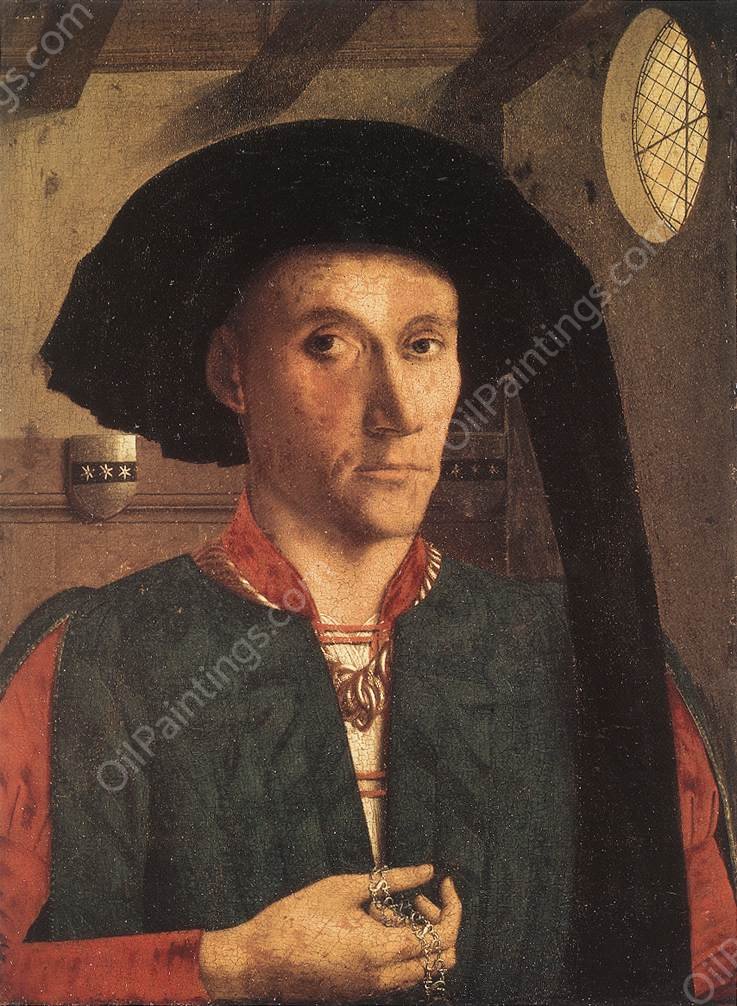 Portrait of Edward Grimston by Petrus Christus - Hand-Painted Oil Painting Reproduction
