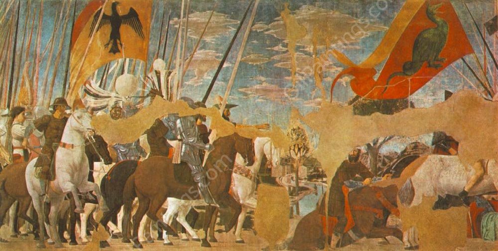 Battle Between Constantine and Maxentius by Piero Della Francesca - Hand-Painted Oil Painting Reproduction