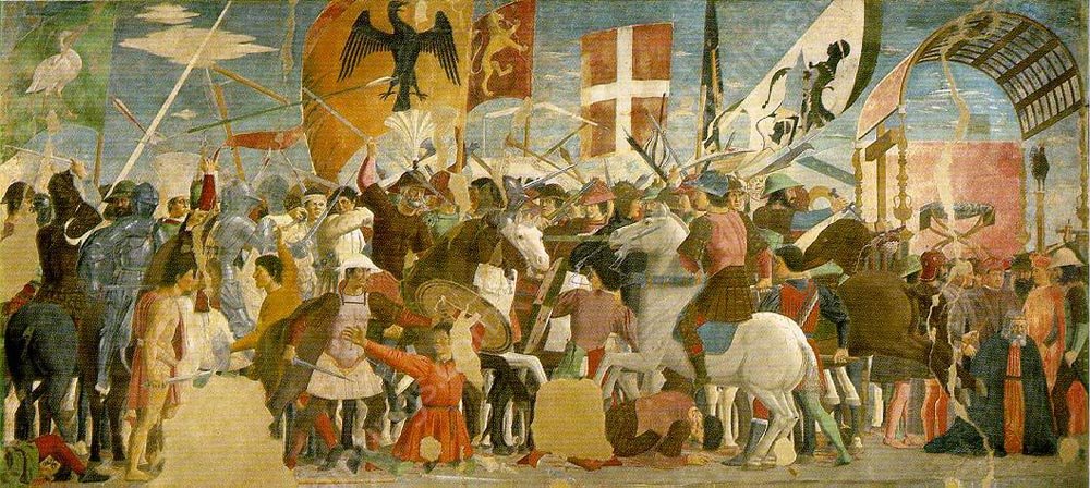 Battle Between Heraclius and Chosroes by Piero Della Francesca - Hand-Painted Oil Painting Reproduction