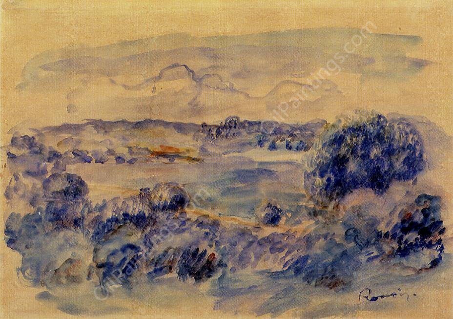 Guernsey Landscape by Pierre-Auguste Renoir - Hand-Painted Oil Painting Reproduction