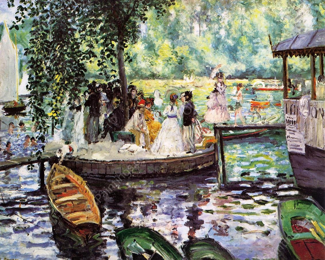 La Grenouillere by Pierre-Auguste Renoir - Hand-Painted Oil Painting Reproduction