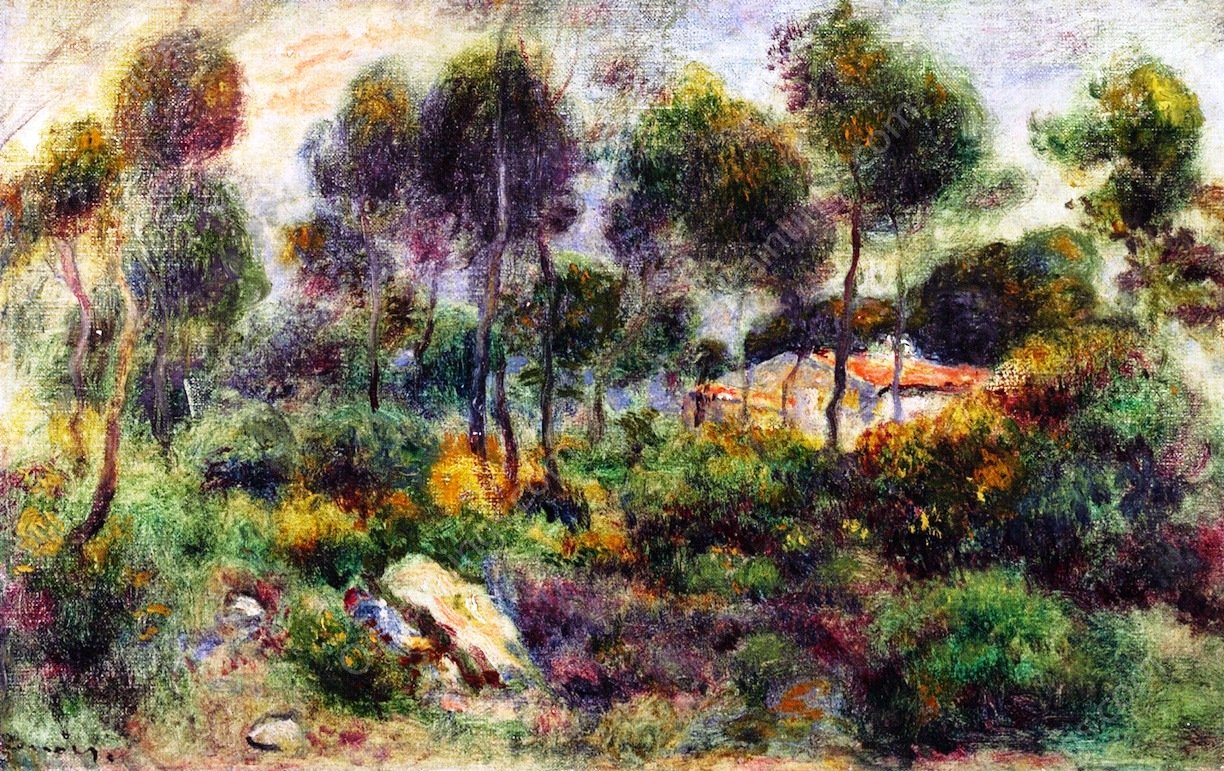 Landscape 7 by Pierre-Auguste Renoir - Hand-Painted Oil Painting Reproduction