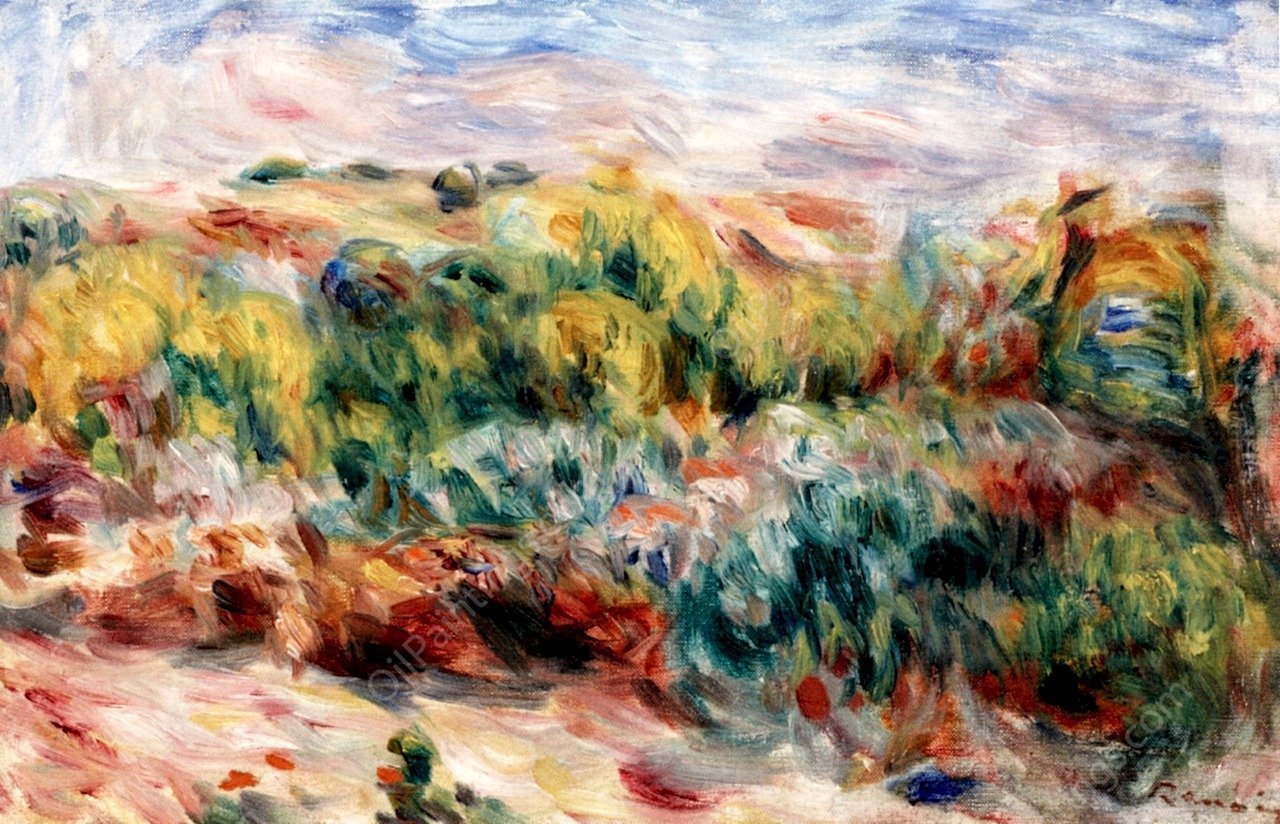Landscape of the Midi by Pierre-Auguste Renoir - Hand-Painted Oil Painting Reproduction