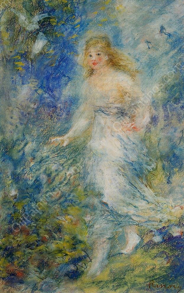 Spring The Four Seasons by Pierre-Auguste Renoir - Hand-Painted Oil Painting Reproduction