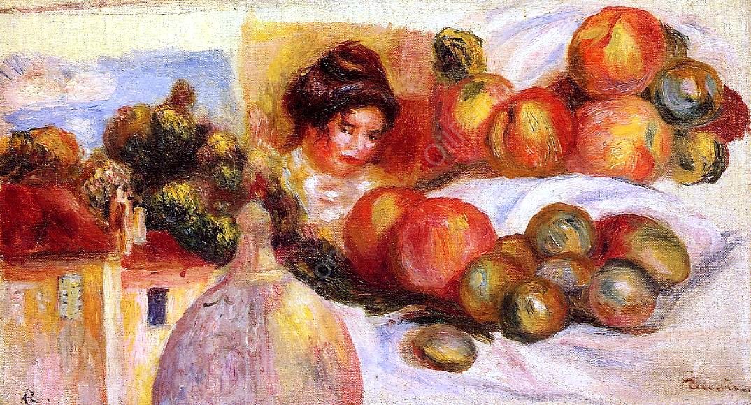 Still Life with Fruit 5 by Pierre-Auguste Renoir - Hand-Painted Oil Painting Reproduction