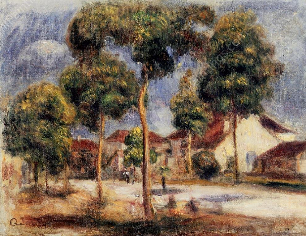 The Sunny Street by Pierre-Auguste Renoir - Hand-Painted Oil Painting Reproduction