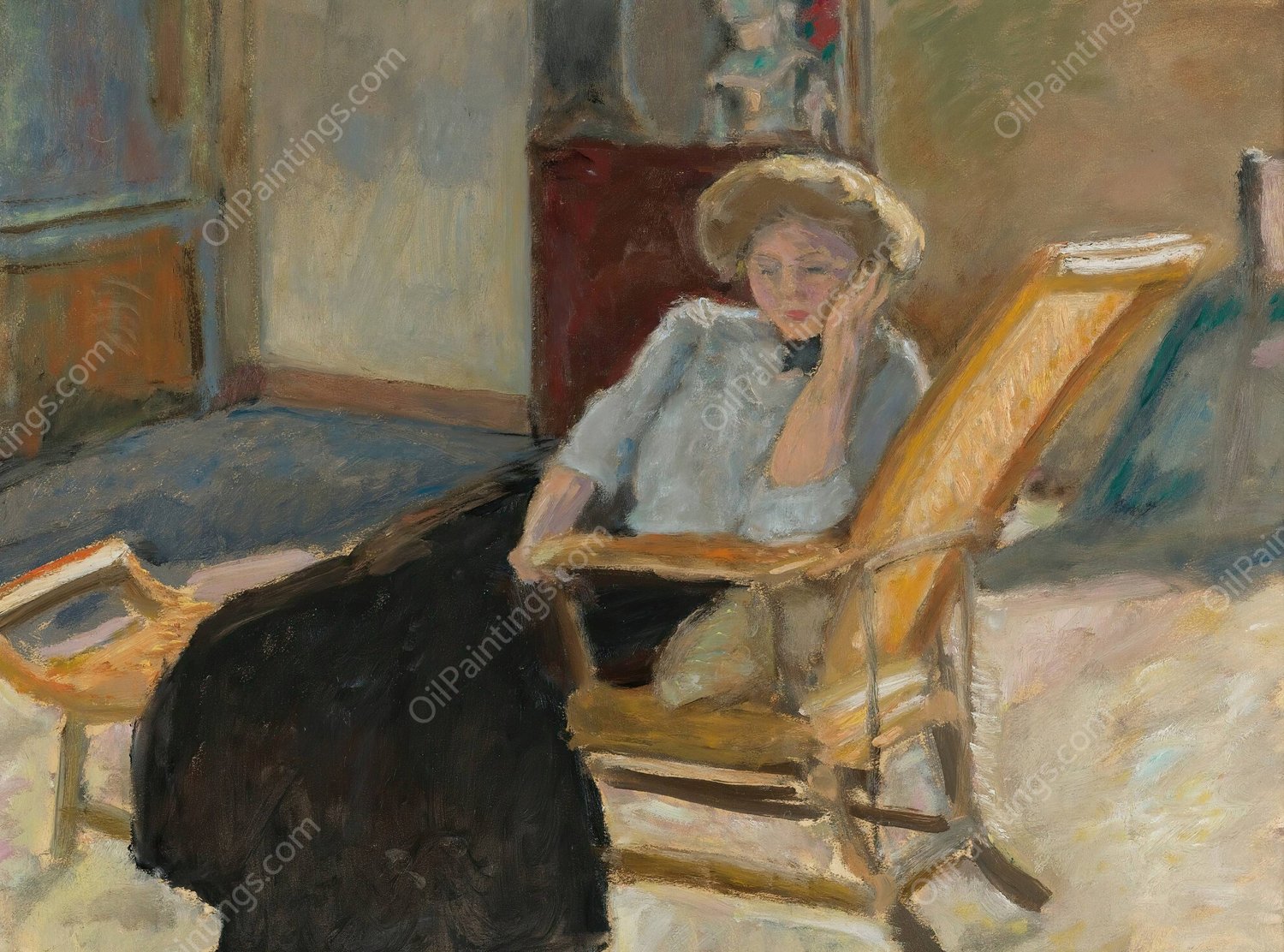 Femme Assise  by Pierre Bonnard - Hand-Painted Oil Painting Reproduction