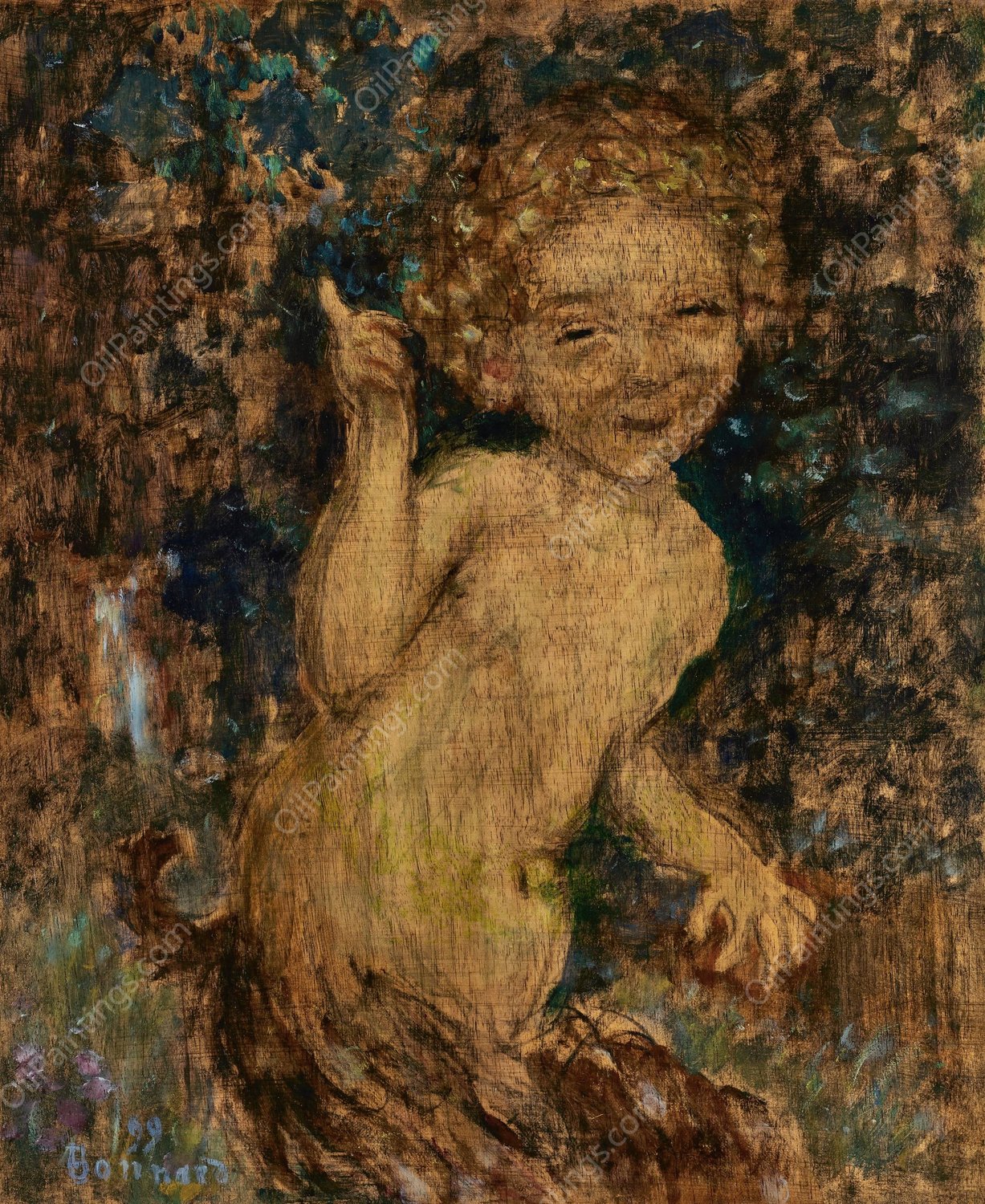 Le Faune  by Pierre Bonnard - Hand-Painted Oil Painting Reproduction