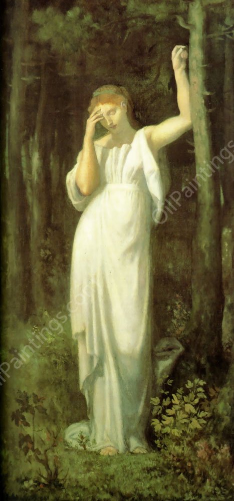The Meditation by Pierre Cecile Puvis De Chavannes - Hand-Painted Oil Painting Reproduction