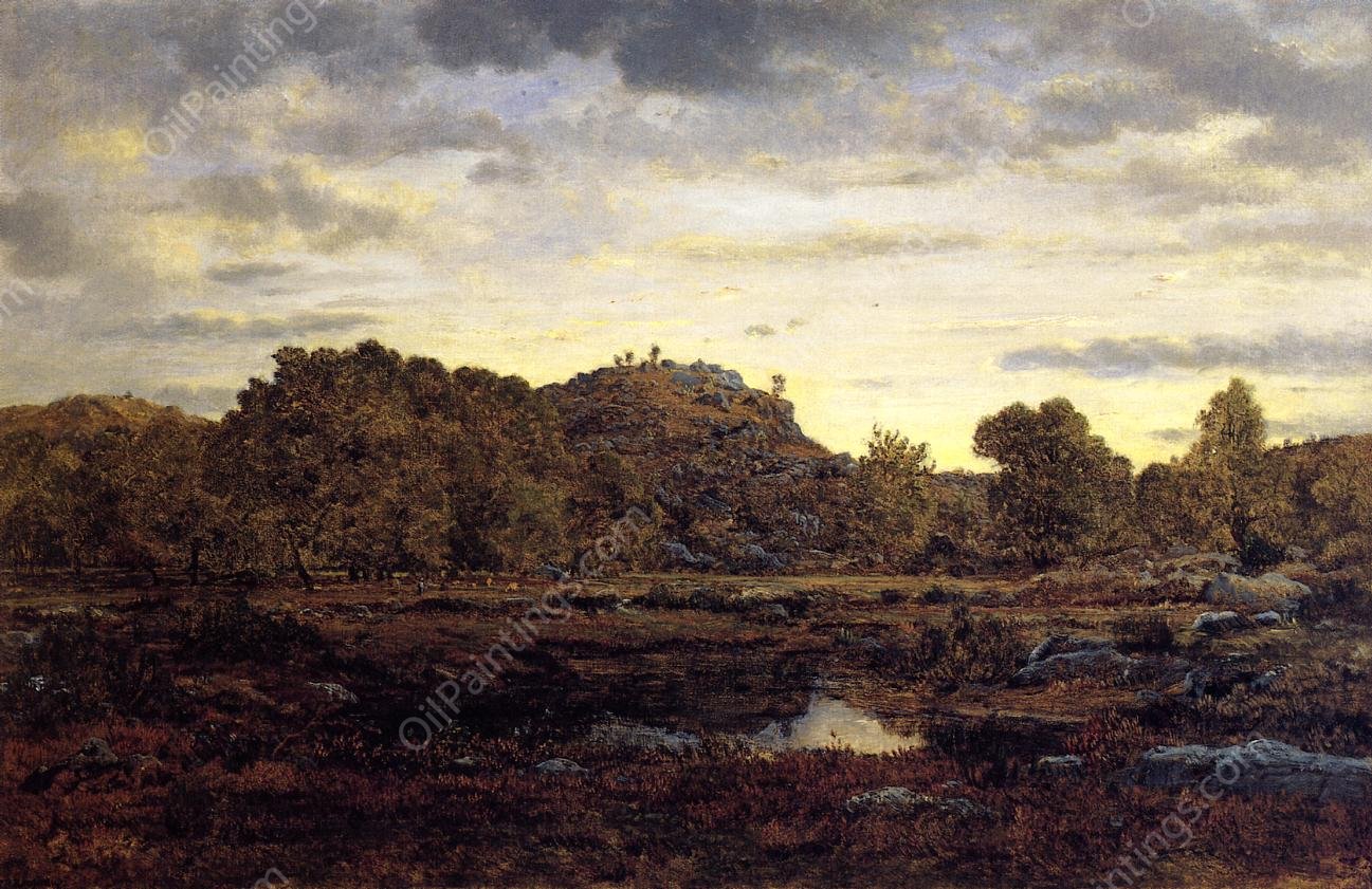 The Gorges d'Apremont at Modday by Pierre Etienne Theodore Rousseau - Hand-Painted Oil Painting Reproduction