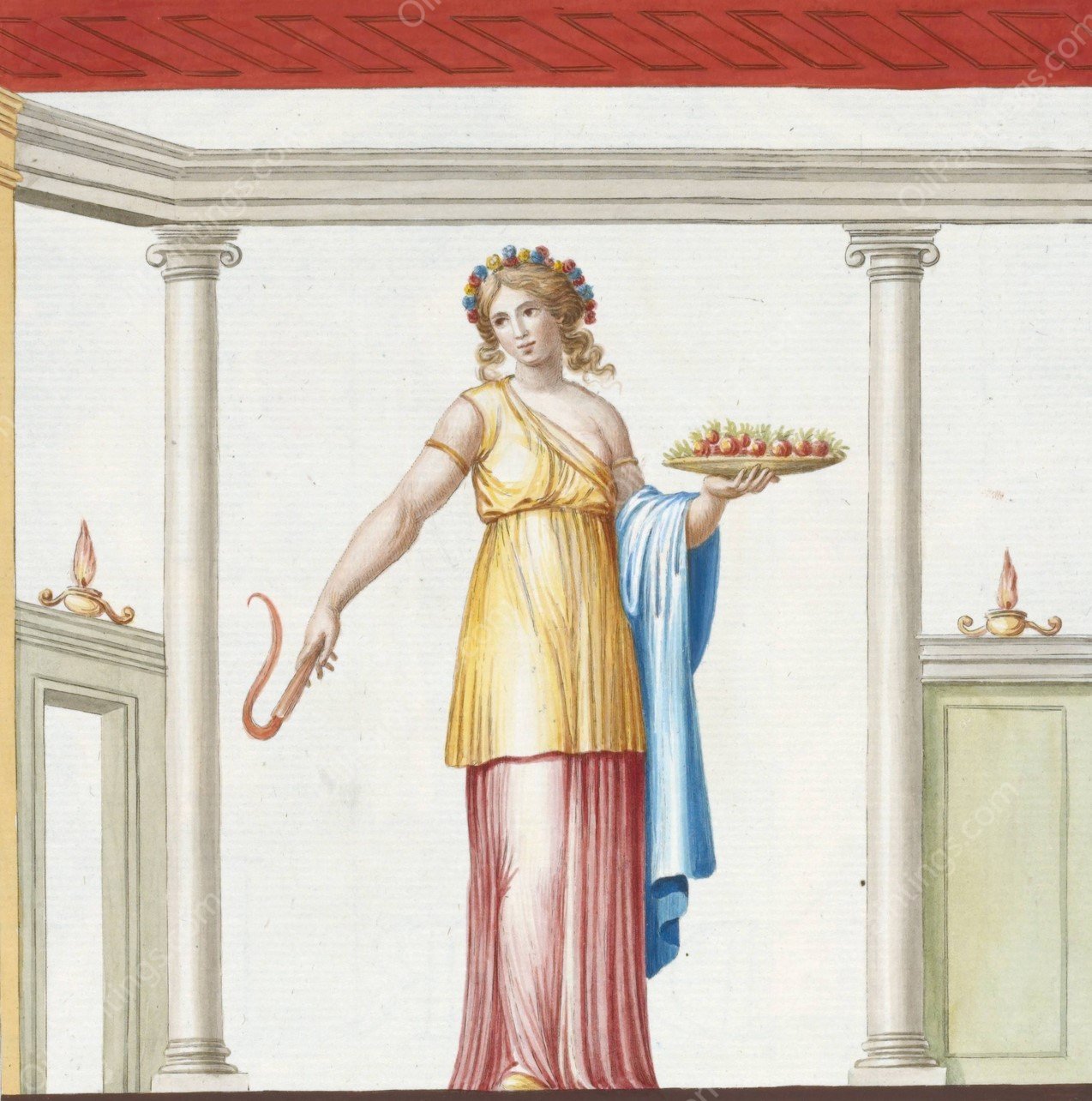 Nella (medema) stanza del numero V.  by Pierre-Jean Mariette - Hand-Painted Oil Painting Reproduction