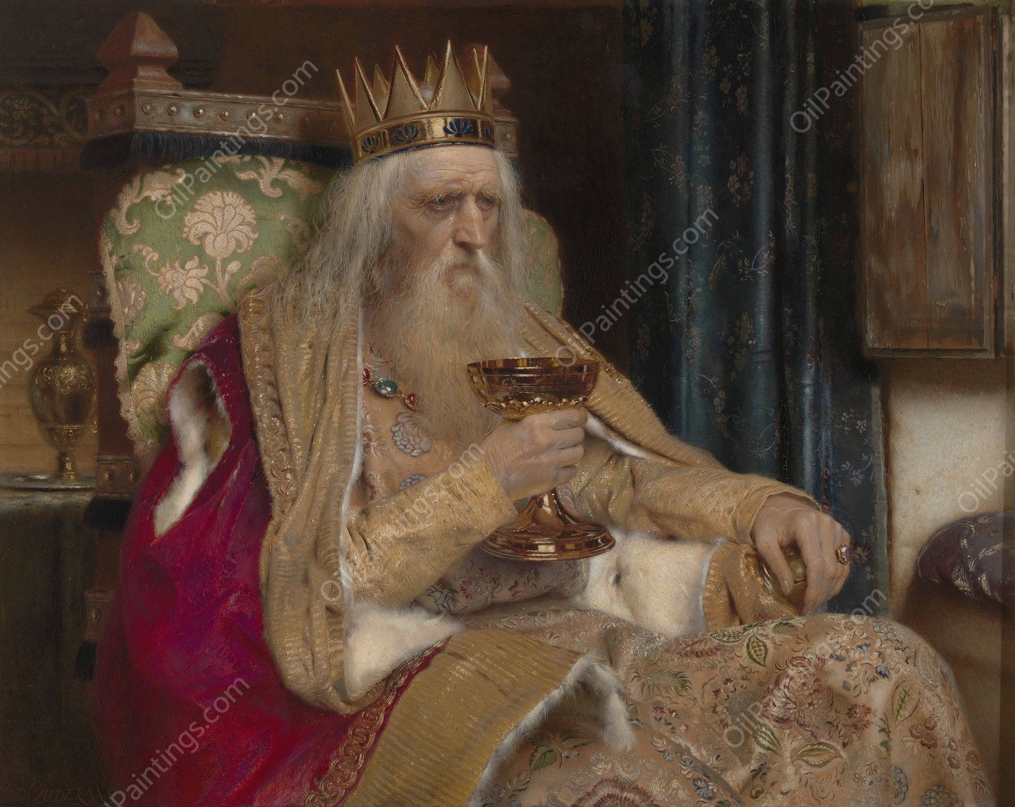 The King of Thule  by Pierre Jean Van Der Ouderaa - Hand-Painted Oil Painting Reproduction