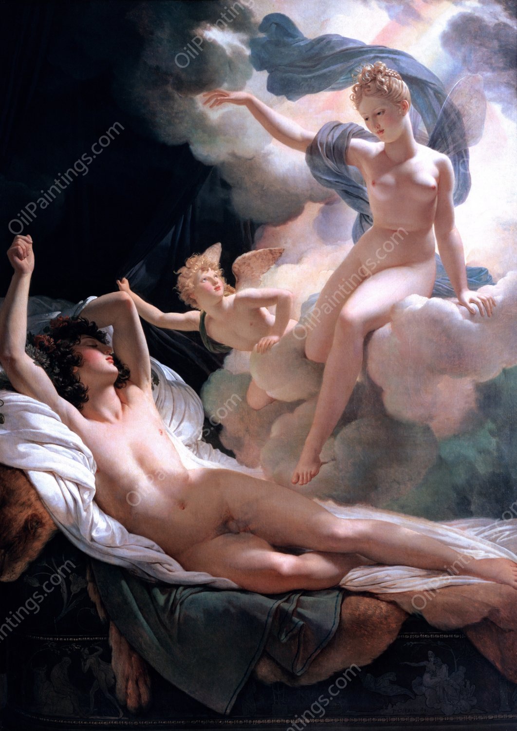 Morpheus and Iris by Pierre-Narcisse Guerin - Hand-Painted Oil Painting Reproduction