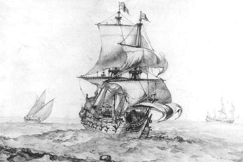 Great Vessel of War by Pierre Puget - Hand-Painted Oil Painting Reproduction