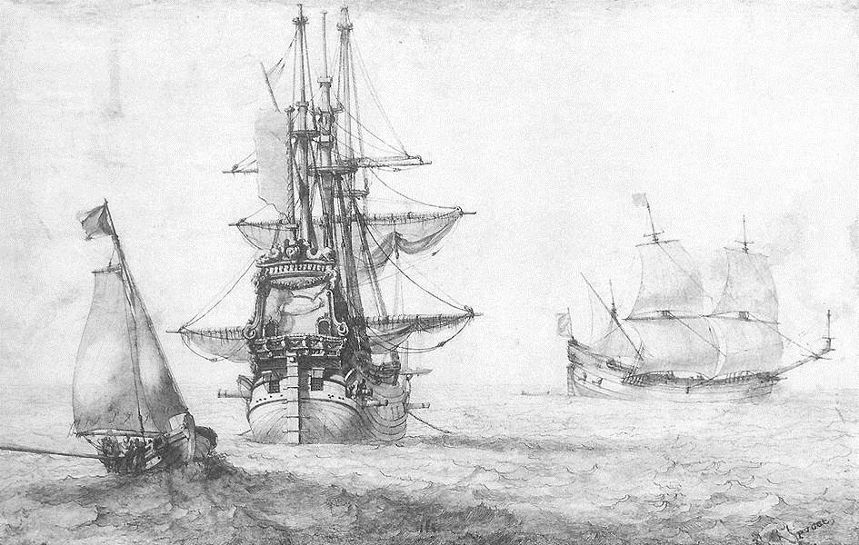 View on the Sea by Pierre Puget - Hand-Painted Oil Painting Reproduction