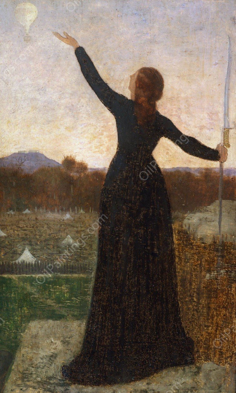 Le Ballon  by Pierre Puvis De Chavannes - Hand-Painted Oil Painting Reproduction