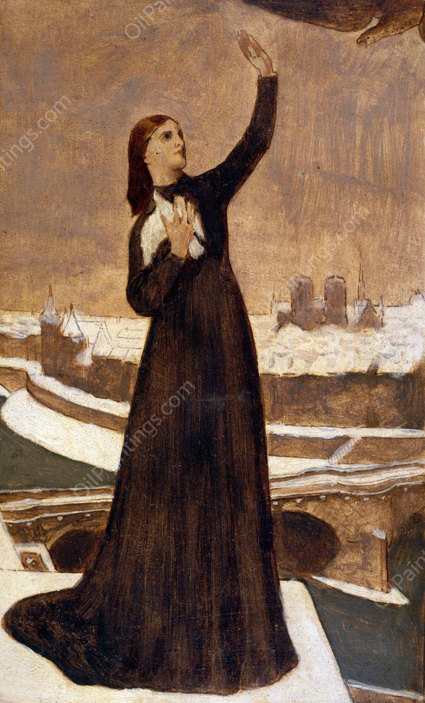 Le Pigeon voyageur  by Pierre Puvis De Chavannes - Hand-Painted Oil Painting Reproduction