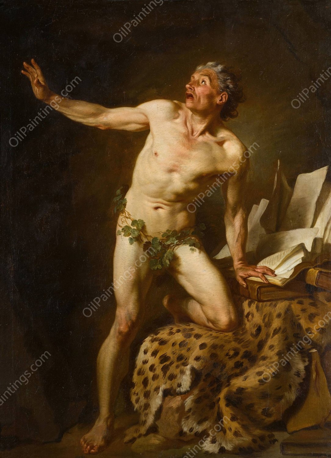Study for Saint Jerome by Pierre Subleyras - Hand-Painted Oil Painting Reproduction