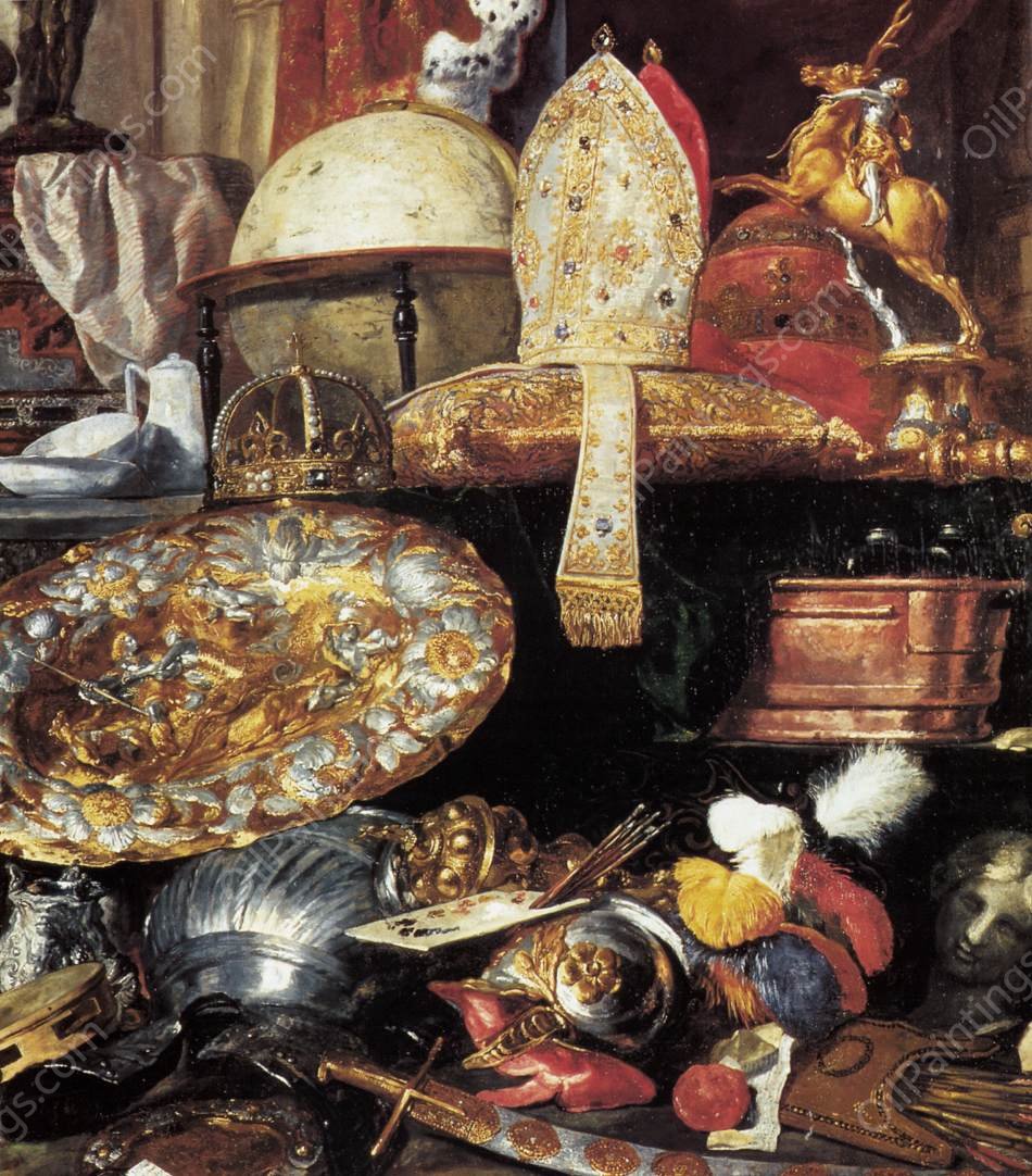 Large Vanitas Still-Life Detail by Pieter Boel - Hand-Painted Oil Painting Reproduction