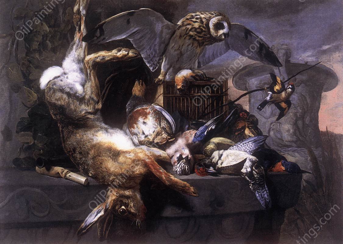Still-Life with Owl by Pieter Boel - Hand-Painted Oil Painting Reproduction
