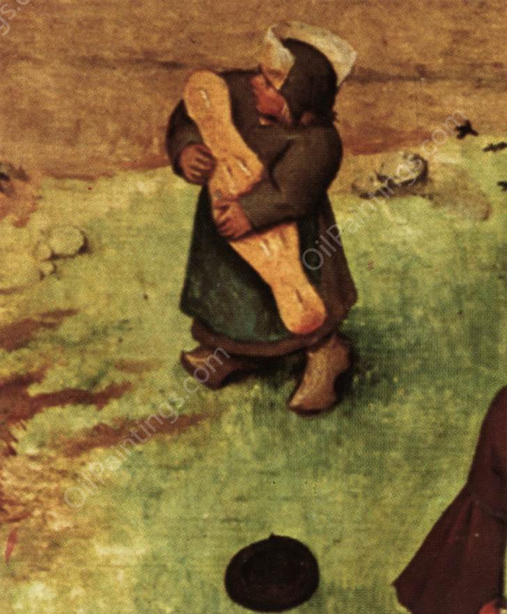 Children's Games (detail) by Pieter Bruegel The Elder - Hand-Painted Oil Painting Reproduction