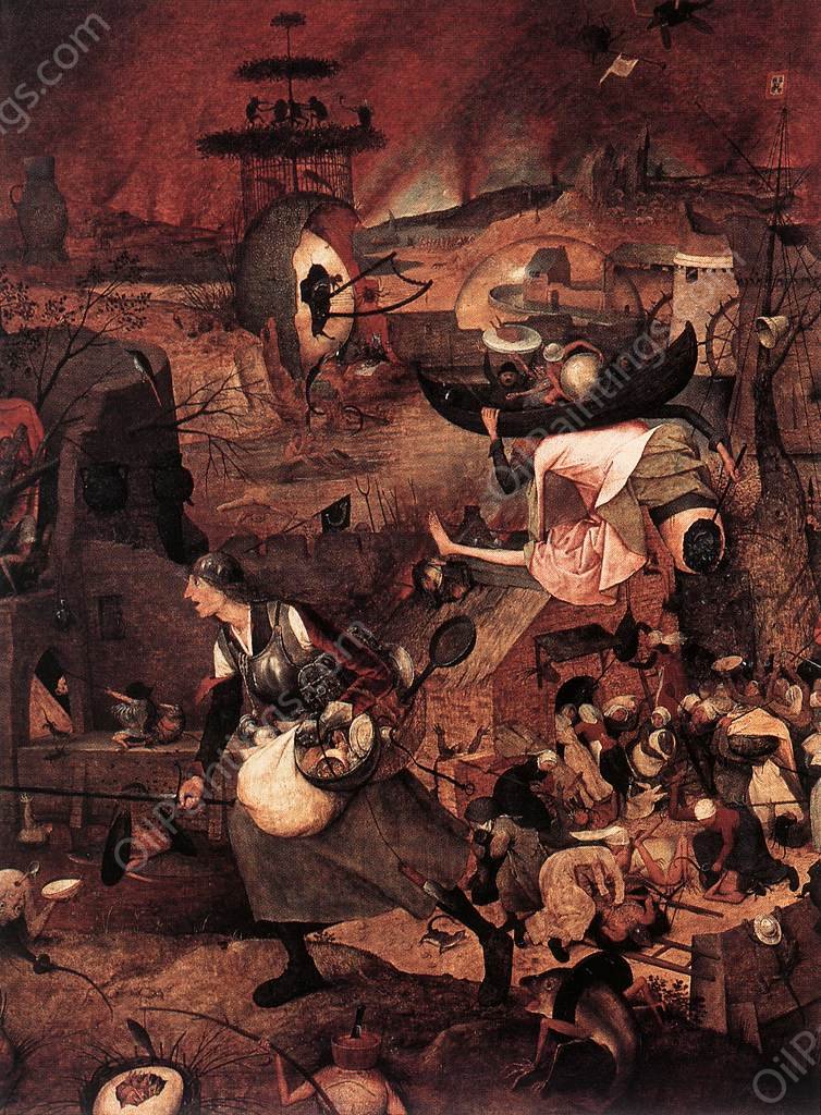 Dulle Griet Detail by Pieter Bruegel The Elder - Hand-Painted Oil Painting Reproduction