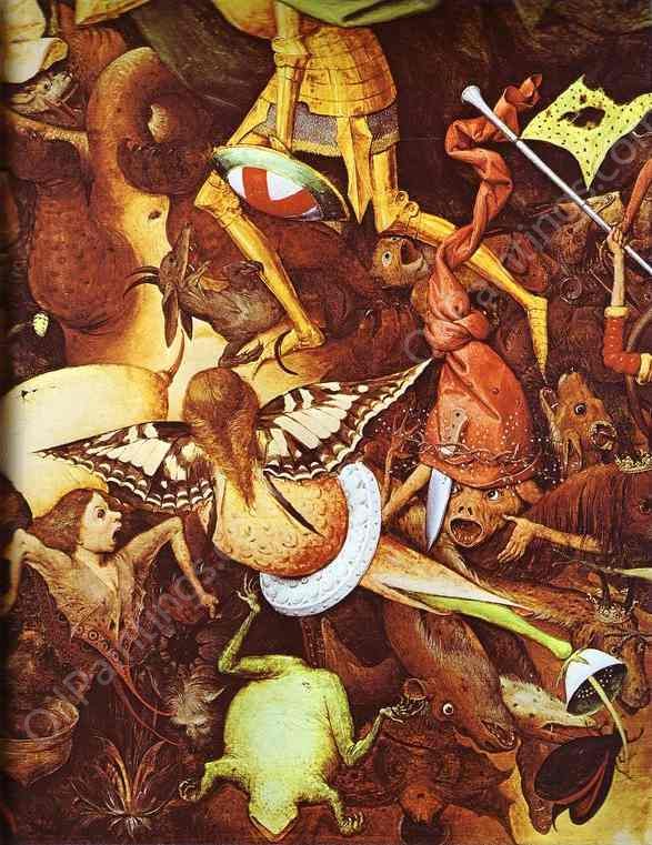 The Fall of the Rebel Angels. Detail by Pieter Bruegel The Elder - Hand-Painted Oil Painting Reproduction