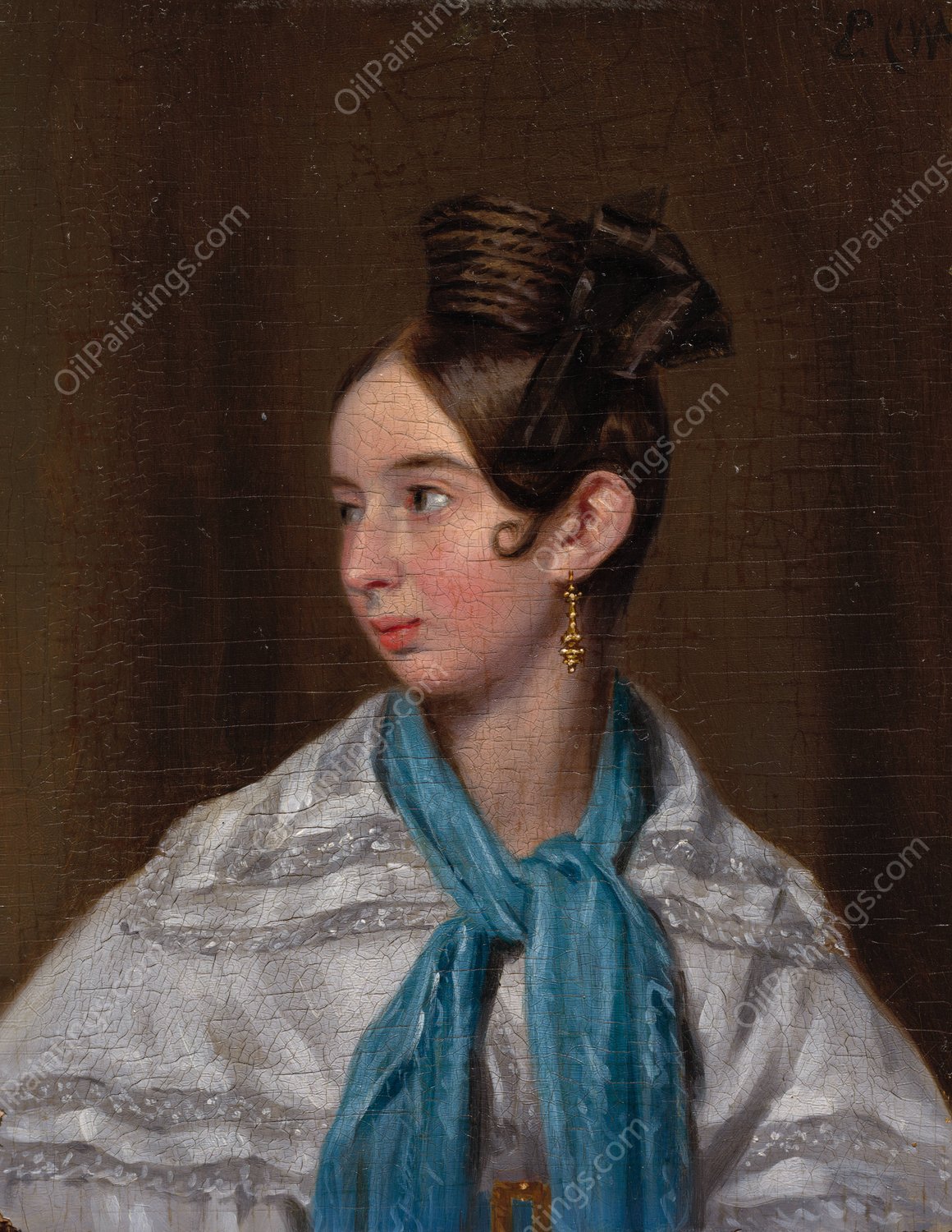 Elisa Pearson Playter  by Pieter Christoffel Wonder - Hand-Painted Oil Painting Reproduction