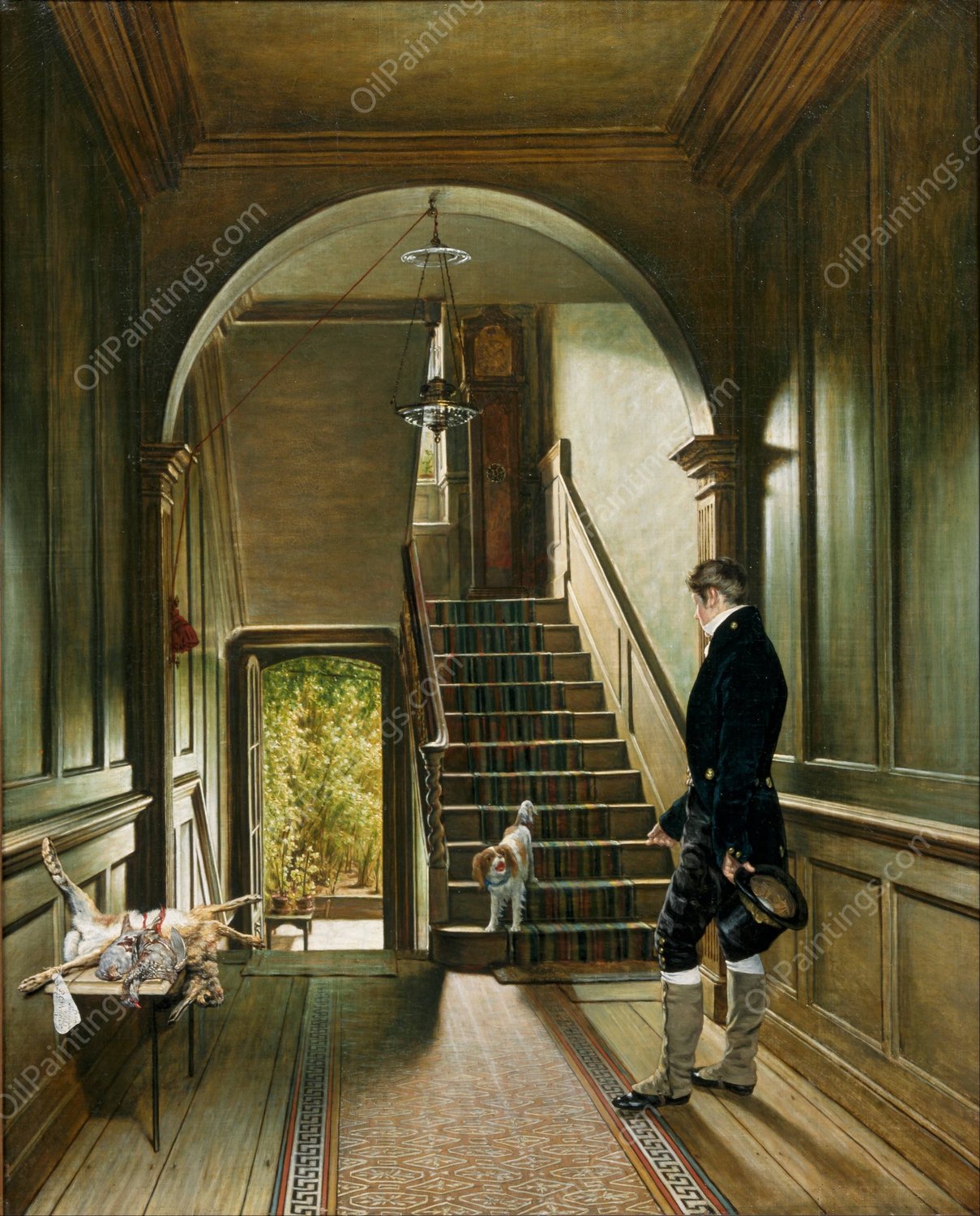The Staircase of the London Residence of the Painter by Pieter Christoffel Wonder - Hand-Painted Oil Painting Reproduction