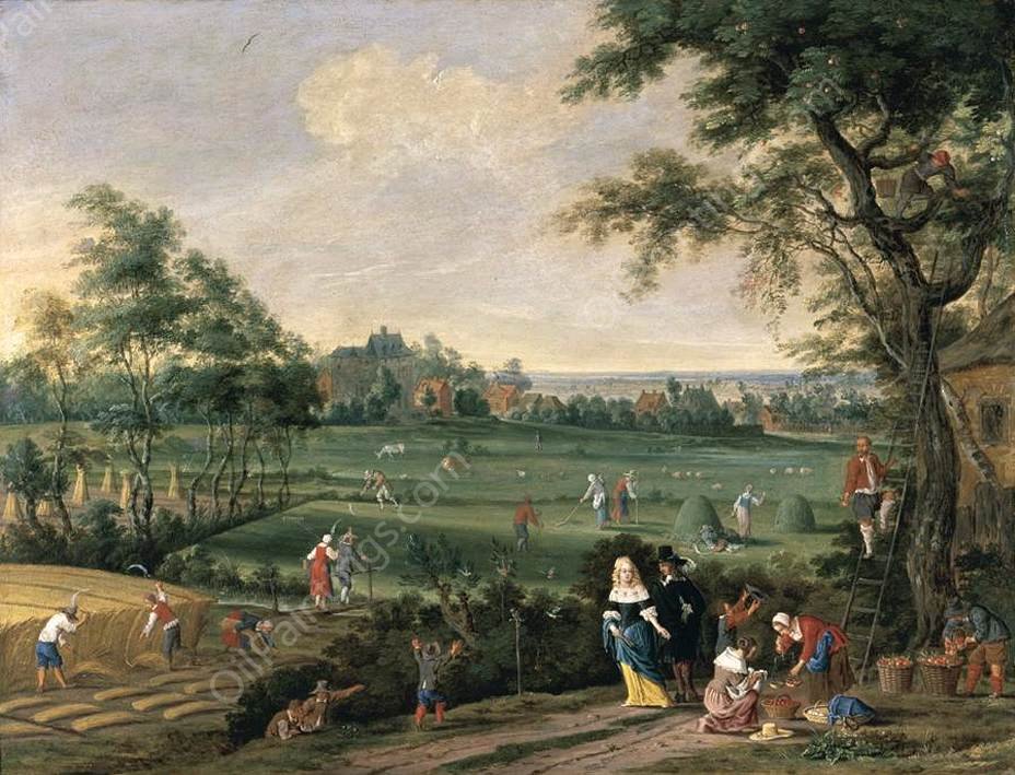 Summer Landscape by Pieter Gijsels - Hand-Painted Oil Painting Reproduction