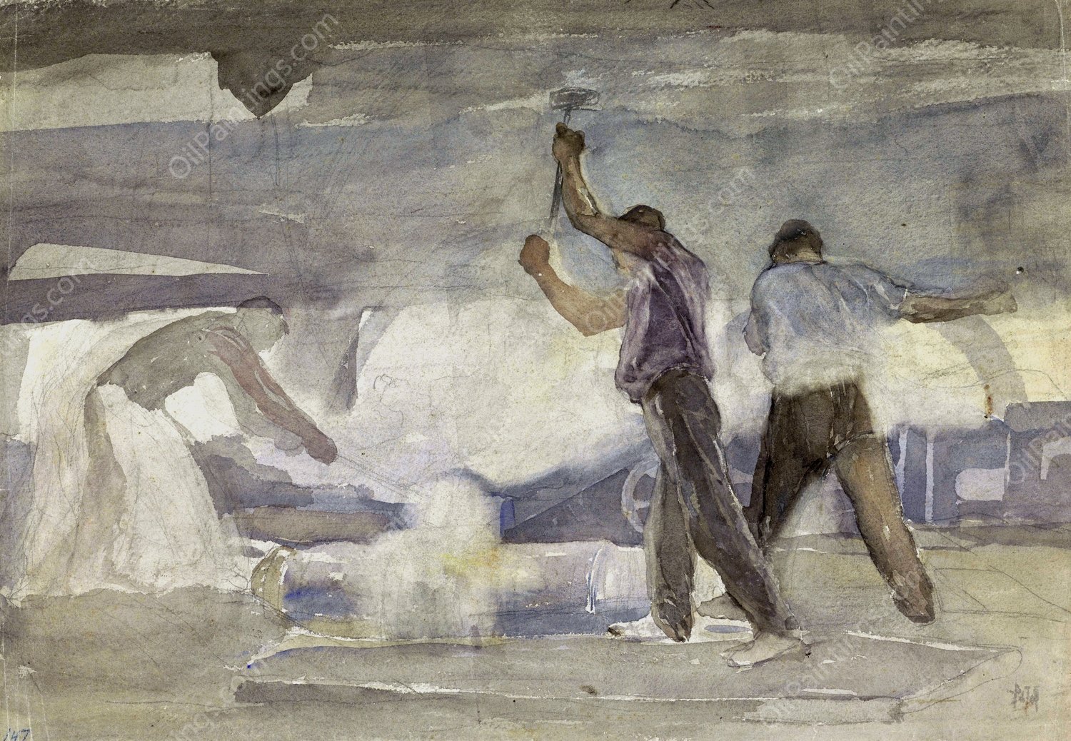 Smederij  by Pieter Josselin De Jong - Hand-Painted Oil Painting Reproduction