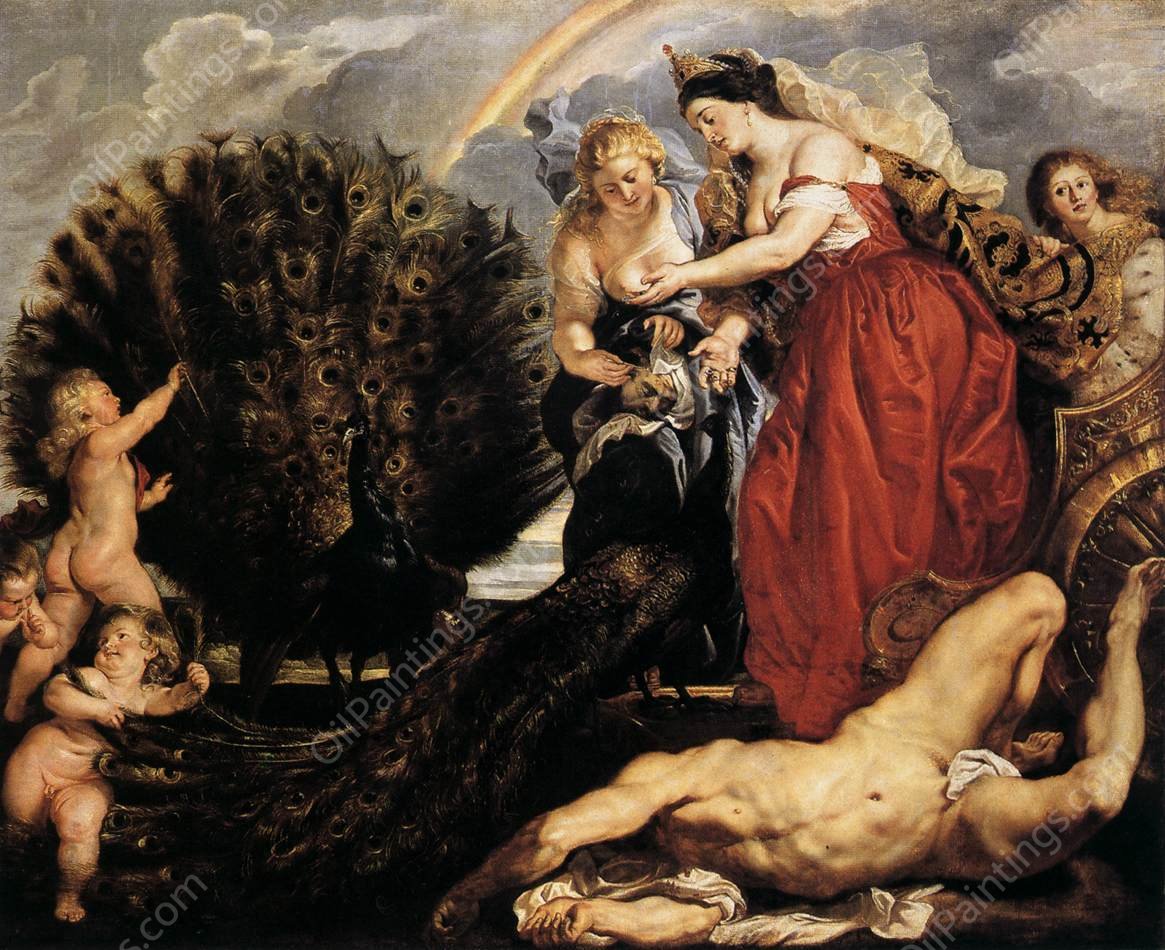 Juno and Argus by Peter Paul Rubens - Hand-Painted Oil Painting Reproduction