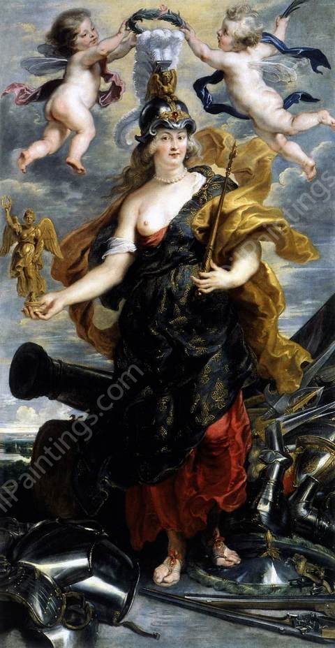 Marie de Medicis as Bellona by Peter Paul Rubens - Hand-Painted Oil Painting Reproduction