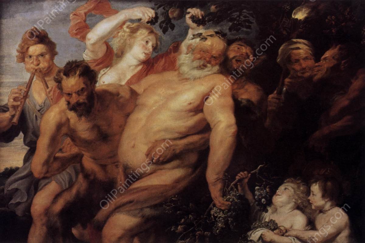 The Drunken Silenus by Peter Paul Rubens - Hand-Painted Oil Painting Reproduction