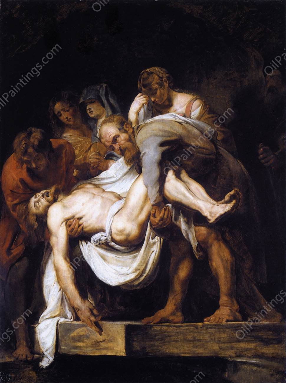 The Entombment by Peter Paul Rubens - Hand-Painted Oil Painting Reproduction