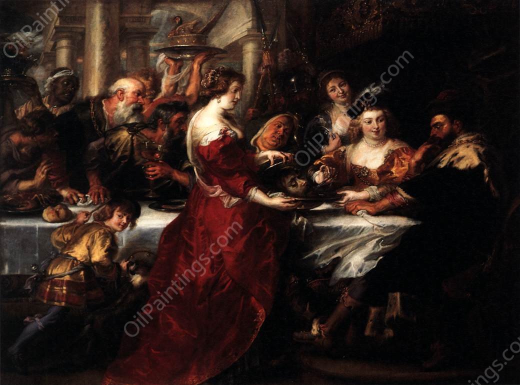 The Feast of Herod by Peter Paul Rubens - Hand-Painted Oil Painting Reproduction