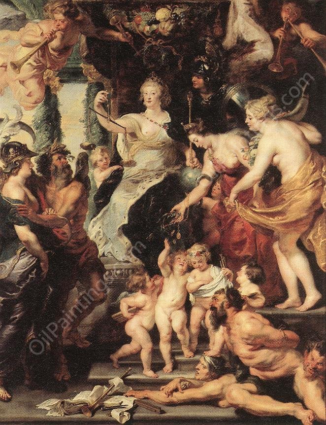 The Happiness of the Regency by Peter Paul Rubens - Hand-Painted Oil Painting Reproduction