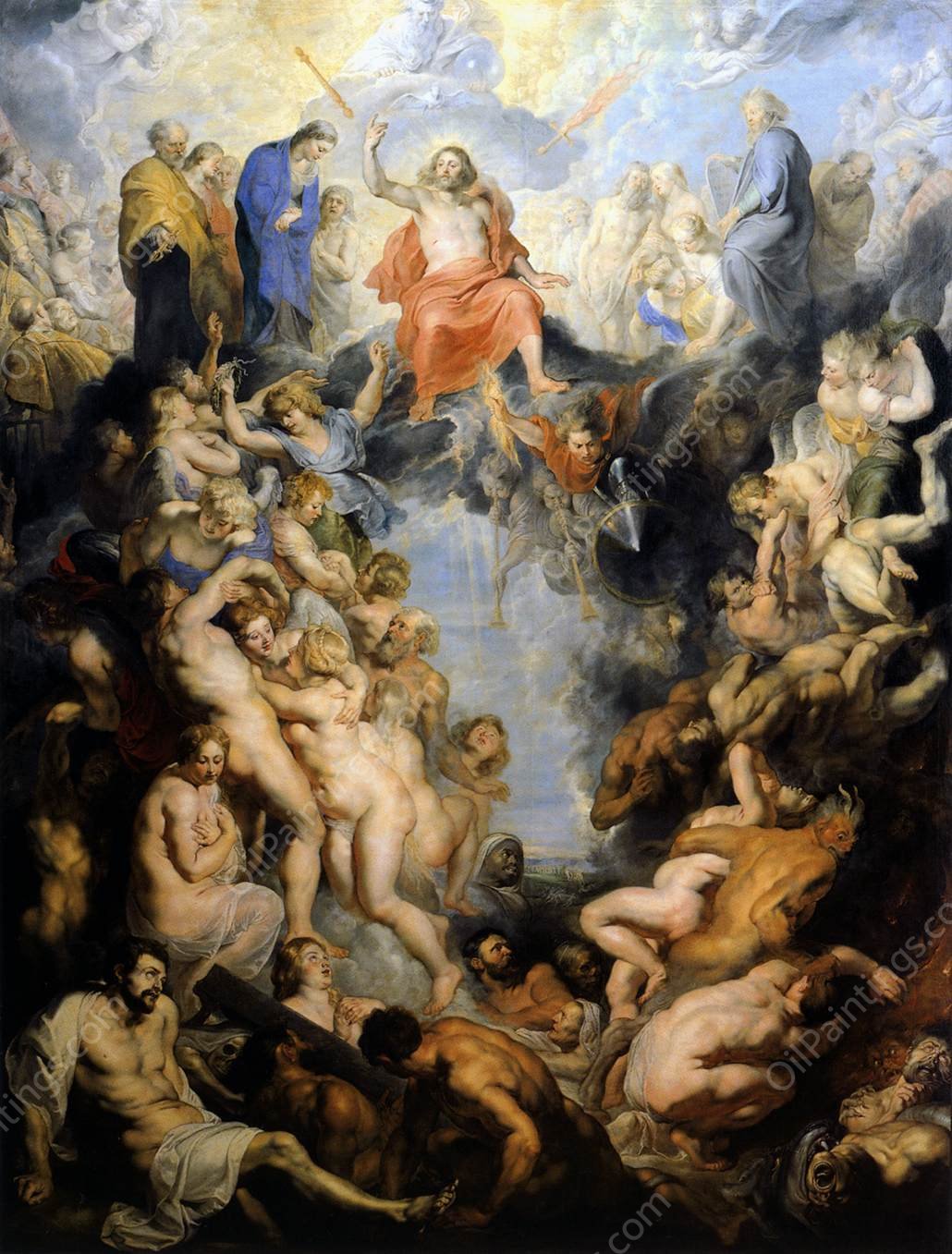 The Last Judgement by Peter Paul Rubens - Hand-Painted Oil Painting Reproduction