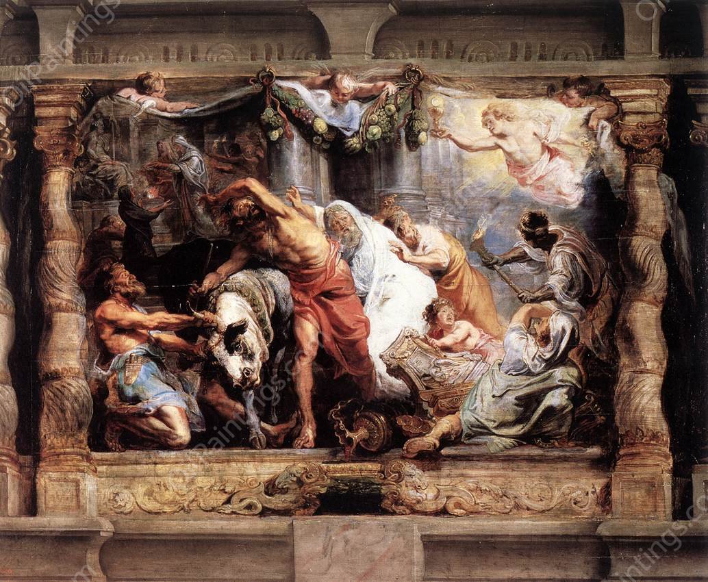 The Victory of Eucharistic Truth over Heresy by Peter Paul Rubens - Hand-Painted Oil Painting Reproduction