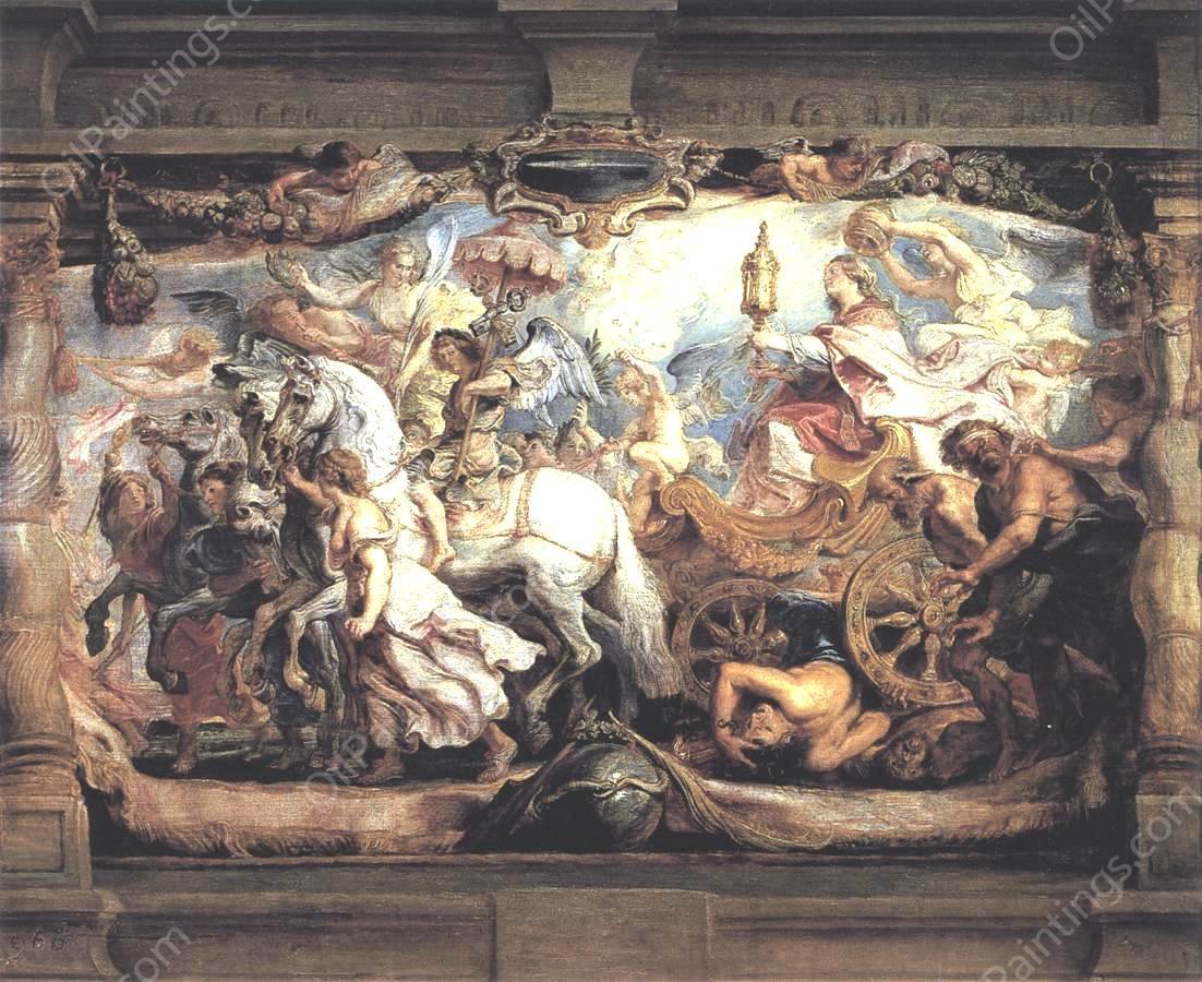 Triumph of Church over Fury, Discord, and Hate by Peter Paul Rubens - Hand-Painted Oil Painting Reproduction