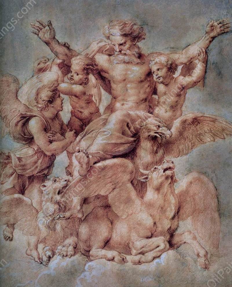 Vision of Ezekiel by Peter Paul Rubens - Hand-Painted Oil Painting Reproduction